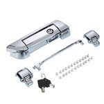 Mats-Csrewy Harley Tour Pack Latches Hinges Fit for Harley Touring Razor Chopped King Pak Road King Road Glide Street Glide Electra Glide 2014-2023 Chrome