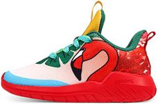 Kids Tennis Shoes Lightweight Breathable Boys Running Shoe Fashion Walking Sneakers for Girls Red Big Kid 4