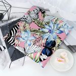Hixingo Chair Cushions, Seat Cushions for Dining Kitchen, Non Slip Garden Chair Cushions Washable Tropical Plant print Seat Pads, Soft Comfy Chair Pads, 45x45cm (4PCS,Butterfly)