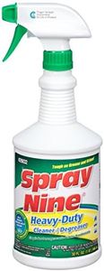 Spray Nine 26832 Heavy Duty Cleaner, Degreaser & Disinfectant, Citrus Scent, Indoor & Outdoor Cleaner for Kitchens, Bathrooms, Yard Equipment, Automotive & Industrial 32 Fl Oz. (Pack of 1)