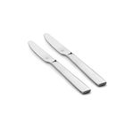 FNS Solo Stainless Steel Dinner Knife/butter knife with Mirror Finish (Set of 2)|Elegant Design |Durable Construction |Perfect for Home and Kitchen