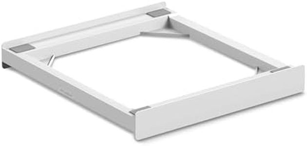 Meliconi Torre Basic L60, Kit de Soporte Secadora sobre Lavadora, Soporte Lavadora Secadora Universal Premontado, Cinta de Seguridad Incluida, Capacidad 250 Kg, Blanco