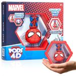 WOW! PODS - 4D Marvel Spider-man, Unique Connectable Collectable Bobble-head figure that Bursts from their World into Yours, Wall or Shelf Display, Marvel Toys and Gifts, Series 1 no. 411