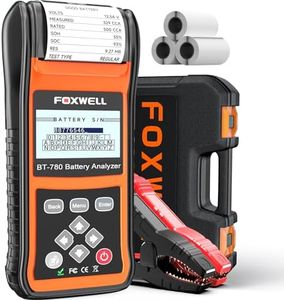 FOXWELL Car Battery Load Tester for 6V 12V 24V Cranking and Charging Start-Stop System Test Tool BT780 Auto Batteries Analyzer with Built-in Thermal Printer