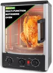 Nutrichef Vertical Countertop Oven with Rotisserie, Bake, Broil, & Kebab Rack Functions - Adjustable Settings - 2 Shelves - 1500W - Thanksgiving Turkey - Includes Grill, Kebab skewer racks & bake pan