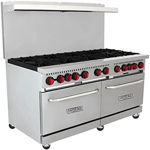 MoTak Hot (by KaTom) 60'' 10 Burner Gas Range w/ (2) Standard Ovens, Convertible