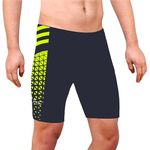 ZIUM Men's Half Tight Shorts Compression Half Tight Shorts Athletic Fit Multi Sports Cycling, Cricket, Football, Badminton, Gym, Fitness Swim Suit for Men (3XL, grey1_104)