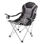 Picnic Time Portable 'Reclining Camp Chair', Black/Gray