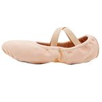 s.lemon Elastic Stretch Canvas Dance Slipper Ballet Shoe with Split Sole LGM Pink 40