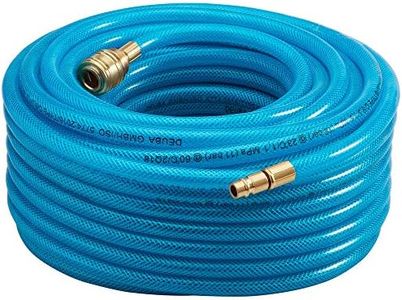 Tuyau à air comprimé 30m résistant max 15 bar raccord rapide 1/4' épaisseur 3mm tuyau pour appareils pneumatiques bricolage atelier Bleu