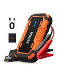 AstroAI P8 Booster Pack Jump Starter 4000A, 12V Portable Car Battery Booster for Up to 10L Gas or 8L Diesel Engines, with 10 Safety Protection, Jumper Cables, Power Pack, 3-in-1 LED Light,Orange