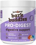 Jack&Pup Probiotic Chews for Dogs - Dog Probiotic Chews Small and Medium - Pro-Digest Bark Buddies (Up to 40 lbs) Puppy Probiotic Dog Chews, Pet Probiotics for Dogs - Probiotics for Puppies (60ct)