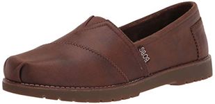 Skechers Women's Bobs Chill Lugs-Urban Spell Loafer, Brown, 9