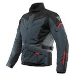 Dainese - Tempest 3 D-Dry, Men's Motorcycle Touring Jacket, Waterproof Jacket, Removable Thermal Lining, Protections On Shoulders And Elbows, Ebony/Black/Red Lava, 52