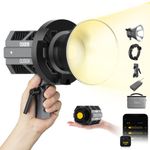 Video Light, COLBOR CL100X 110W COB Bi-color 2700-6500K CRI97+ with 10 Light Effects Continuous Output Lighting Photography Aluminum with Bowens Mount APP Control, Video-Light-LED-Continuous-Studio