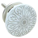 G Decor Success Ceramic Door Knob Vintage Shabby Chic Cupboard Drawer Pull Handles (Success III)