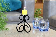 Metal Roots Ornamental Black Candle Holders for Home Decor