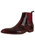 Jeffery West Men's Polished Leather Chelsea Boots, Brown, 9 UK