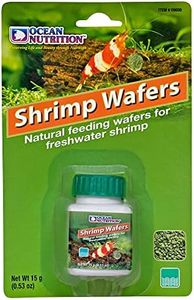 Ocean Nutrition Shrimp Wafers - Sinking Shrimp Food for Freshwater Shrimp Tank (Neocaridina, Caridina, Ghost Shrimp Live, Amano, Cherry) - Enriched with Essential Vitamins & Proteins - 0.53 oz (15 g)