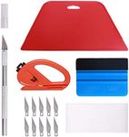 Wallpaper Smoothing Tool Kit, Multi-Function 15 Pcs Smoother Tools Set for Contact Paper Peel and Stick Wallpaper Car Wrap Vinyl Window Tint Glass Film Wallpaper Glue Adhesive Brush Tray Roller Knife