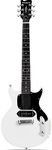 WestCreek DC Electric Guitar with 6 String, Solid Body Electric Guitar, Dog Ear P90 Pickups, Bone nut, Right Handed, 22 Frets, Slim C Neck, Roosewood Fretboard, Mahogany Body (White)