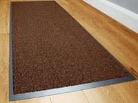 TrendMakers Dirt Stopper Carpet Runner 60cm x 180cm Brown/Black Rugs Barrier Mat Doormat Non-Slip Rubber Back For Home Hallway Office Kitchen Door Mats || POLYPROPYLENE PILE