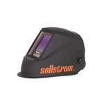 Sellstrom S26400 Premium Series Welding Helmet with Extra Large Blue Lens Technology ADF - Black/Orange