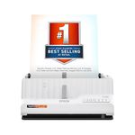 Epson RapidReceipt RR-400W - Wireless Compact Desktop Receipt and Document Scanner -Data Management Software Included - Auto Document Feeder - White