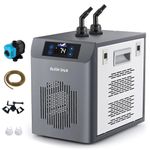BAOSHISHAN Aquarium Chiller, [2024 Upgrade] 42gal 1/10 HP Water Cooler Fish Tank, Quiet Refrigeration Compressor Touch Screen Aquarium Cooler for Hydroponics Axolotl Coral Crystal Shrimp