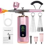 Airbrush Kit, 36PSI, Air Brush Kit with Air Compressor for Nails,Gun Rechargeable Handheld Cordless With 2M Hose Airbrush Paint for Makeup, Fabric Spray,Tattoo,Cake,Barber,Model,Art Kits