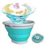 Portable Washing Machine, Mini Washing Machine Ultrasonic Turbine Wash, Mini Portable Washer for Underwear, Sock, Baby Clothes, Travel, Camping, Dorm, RV, Home Foldable Small Portable Laundry Machine