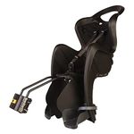 b bellelli Mr Fox - Rear Bike Seat - B-Fix Attachment - Attaches to Frame - from 9 Months to 8 Years - Max 15 kg - Black