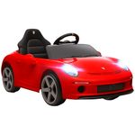 AIYAPLAY RUF GT Licensed Electric Car for Kids, 12V Kids Ride on Car with Suspension System, Remote Control, Music, Horn, USB, Slow Start and Safety Belt for 3-5 Years Old Boys and Girls, Red