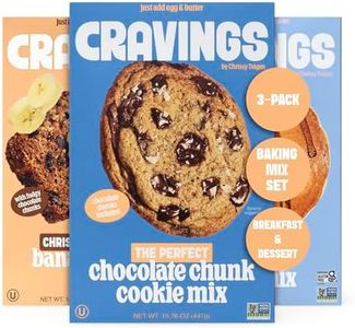 Cravings by Chrissy Teigen 3-Pack Baking Mix Set - Includes Banana Bread Mix, Chocolate Chip Cookie Mix, Mochi Pancake & Waffle Mix