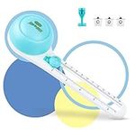 Circle Cutter Compass Paper Rotary Circular Cutter for Cardstocks Craft Cutting Tools (Included 3 Blades),DINSONG Paper Trimmer Scrapbooking Tool for Art and DIY Crafts Cards Making