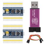 AITRIP ST-Link V2 Programming Unit Emulator Downloader(Random Color)+2PCS 40pin STM32F103C6T6 ARM STM32 SWD Minimum System Board Micro USB for Arduino