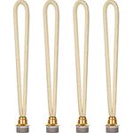 4 Pieces Oil Lamp Wick Replacement Air Tightly Control Catalytic Burner Lamps Wick for Diffuser Aromatherapy Decorations (Gold,18 mm/ 0.71 Inch)