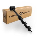 Bushcraft Survival 1 Inch Scotch Eye Auger | Manual Hand Wood Auger Drill Bit for Camping & Shelter Building | Heavy Duty Steel Bushcrafting Tools & Backcountry Gear