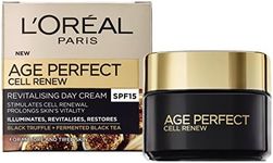 Skin Expert L'Oreal Paris Age Perfect Cell Renew Revitalising Day Cream SPF 15 for Mature Skin 50 ml, (Pack of 1)