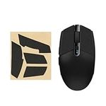 kwmobile Mouse Grip Tape Compatible with Logitech G102 / G304 Grip Tape - Non-Slip Faux Leather - Black