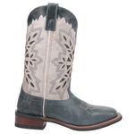 Laredo Women's Dolly Square Toe Cowboy Boots Western, Black, 7.5