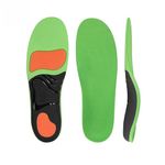 Hillcroft Arch Support Shock Absorption Insoles for Men, Women | Triple Layer Ultra Comfort Cushioning Inserts | Ideal for Flat Feet, Heel Pain Relief, and Sports Running