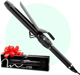 MINT Professional Extra Long Hair Curling Iron 1 1/4 inch | 2-Heater Ceramic Barrel That Stays Hot | 1.25 Inch Hair Iron Curler for Medium to Large Curls | Travel-Ready International Dual Voltage