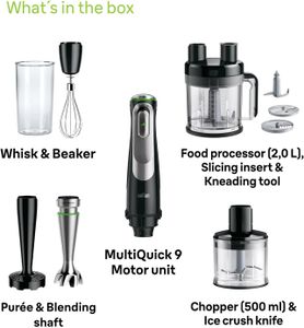 Braun MultiQuick 9 Hand Blender – Powerful Stainless Steel Immersion Mixer