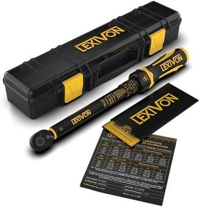 LEXIVON Torque Wrench, 1/4-Inch Drive, Dual Scale 30-250 IN-LB (3.4-28.2 N·m), Premium Rubber-Grip Handle, Deluxe Hybrid Case (LX-TW14)