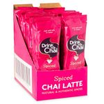 Drink Me Chai Spiced Chai Latte Sachets (Pack of 30) Just Add Milk or Water | Individually Wrapped Instant Chai Latte Powder | Natural & Authentic Masala Chai Powder Spice Blend | Gluten Free