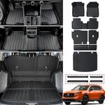 BEEGROW Floor Mats Set for Honda CRV Accessories 2023 2024 2025 Hybrid/Gas, Floor Mats+Backrest Mat+Cargo Mat+Door Sill Protectors