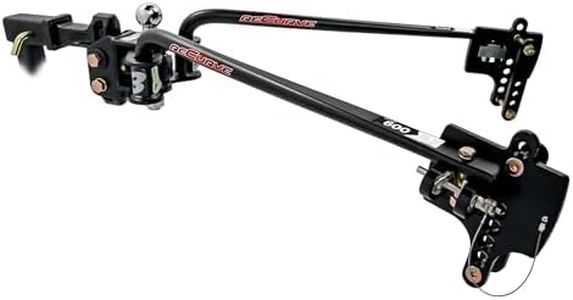 Camco Eaz-Lift ReCurve R3 600lb Weight Distribution Hitch | Features 800lb Max Tongue Weight Rating, 2-inch Ball has a 8,000lb Max Rating, and Adjustable Sway Control | (48771)
