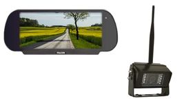 FALCON Wireless Rear View Camera & 7″ Mirror Monitor System - Self Fit Kit for Caravan, Motorhome and many more! (Black)