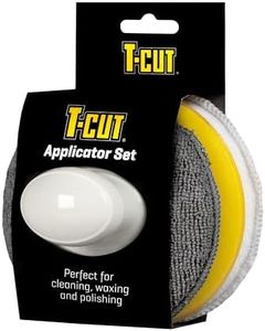 T-Cut Wax Applicator Set with Handle - - Perfect for Cleaning, Waxing and Polishing